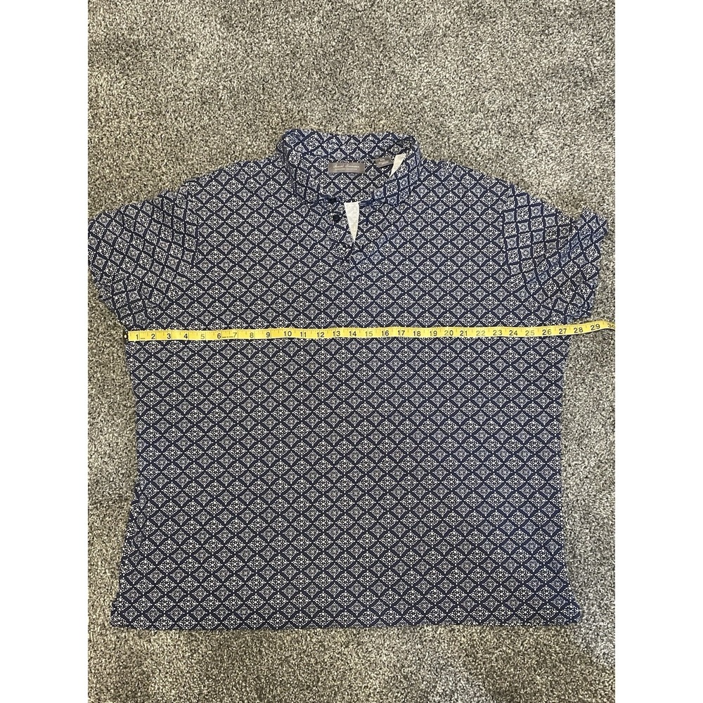 Daniel Cremieux Mens Polo Signature Collection XXL Navy Floral Paisley Golf - Picture 4 of 5